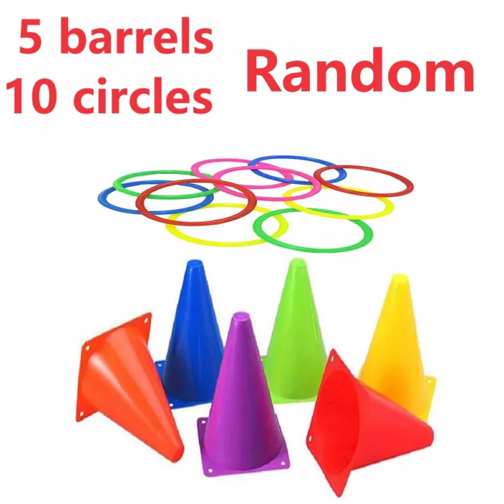 Children's Fun Ring Throwing Game Outdoor Throwing Plastic Circle Parent-child Interactive Competition Kids Sense Training