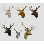 Creative Wall Mounted Animal Deer Head Wall Decoration Handmade Farmhouse Decoration Resin Living Room Home Decoration